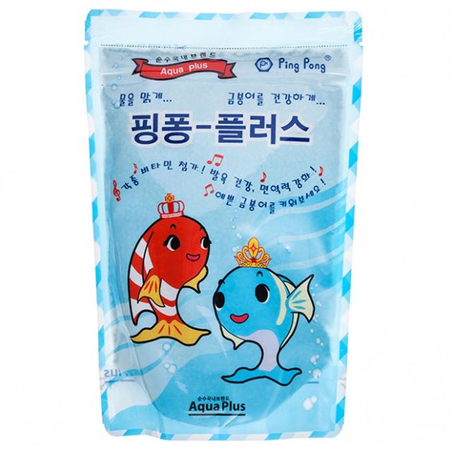 아쿠아플러스 핑퐁플러스 금붕어 사료 250g 1개