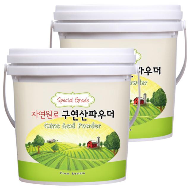 자연원료 구연산파우더, 1.5kg, 2개