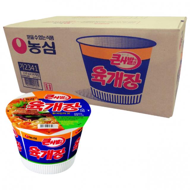 농심 육개장 큰사발 110 g, 32개입