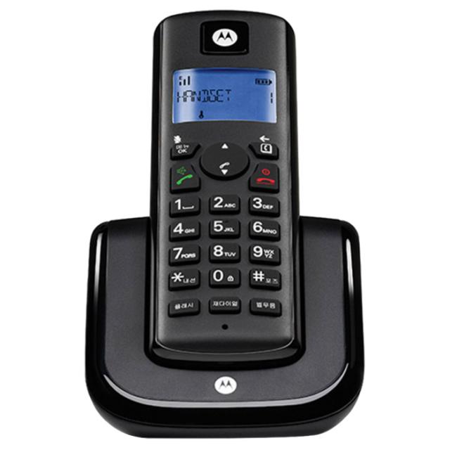 모토로라 1.7 GHz 디지털 무선 전화기 T201A, T201A (블랙)