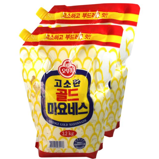 오뚜기 골드마요네스 스파우트팩, 3.2kg, 2개