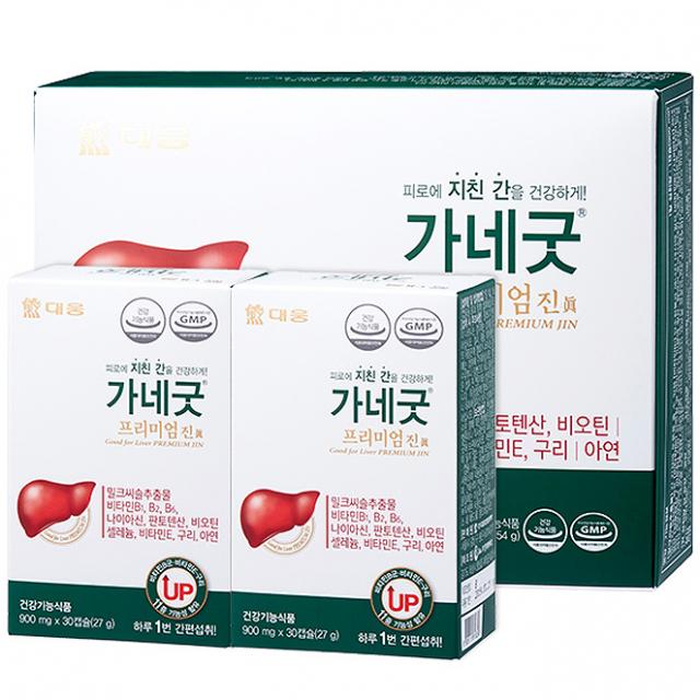 대웅생명과학 가네굿 프리미엄 진 밀크씨슬 세트, 30정, 2개
