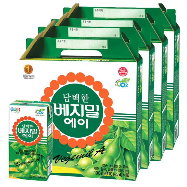 담백한 베지밀 두유 에이 190ml 64개