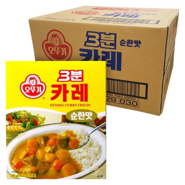 3분 카레 순한맛 200g 24개 단일 수량