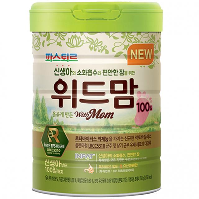 파스퇴르 무항생제원유 위드맘 분유 100일 750g 1개