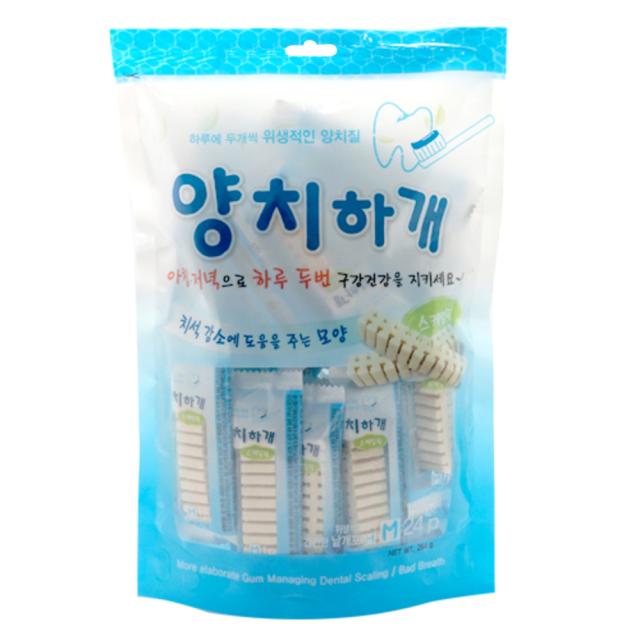 양치하개 반려견 덴탈껌 24개입, 스케일링, 1개