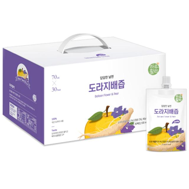 하루활력 답답한 날엔 도라지배즙 70ml 30팩
