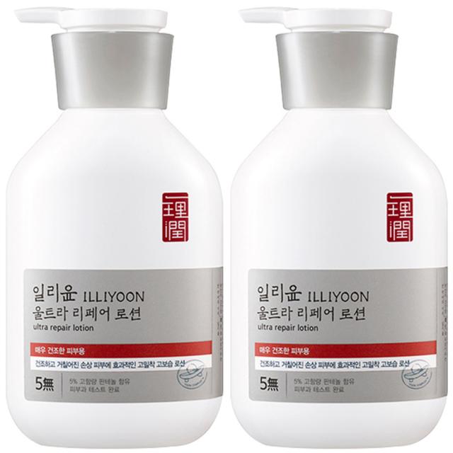 일리윤 대용량 울트라 리페어 바디로션, 528ml, 2개