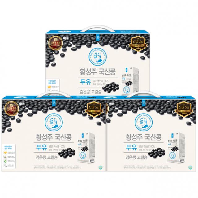 이롬 황성주 검은콩 고칼슘 두유 24p 190ml 72개