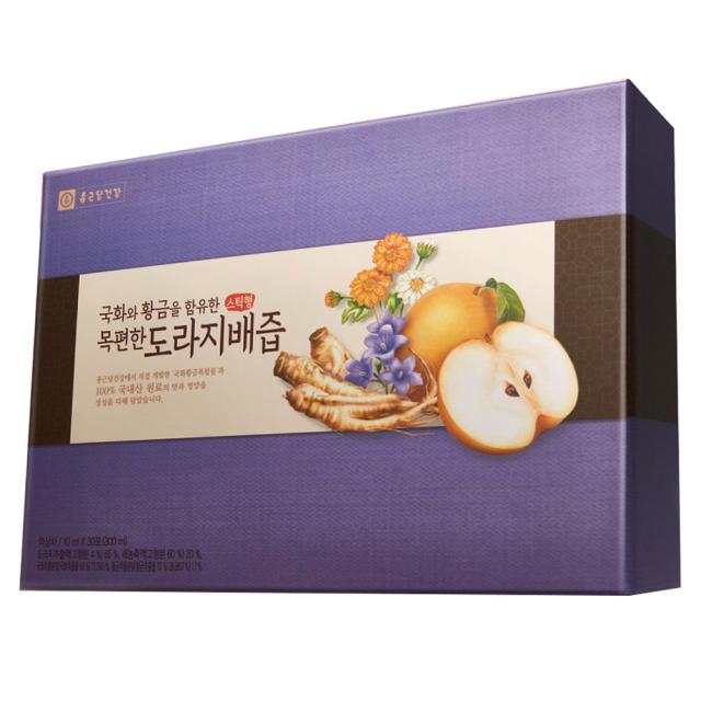 종근당건강 국화와 황금을 함유한 목편한 스틱형 도라지배즙, 10ml, 30개입