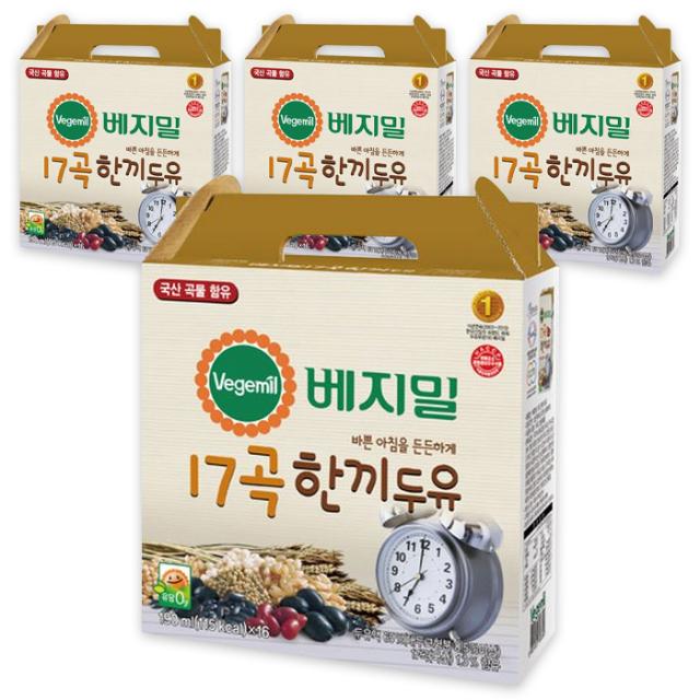 베지밀 17곡 한끼 두유 190ml 64개입