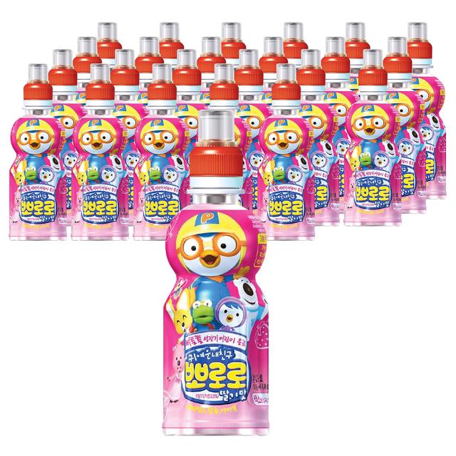 팔도 뽀로로 음료 페트 235ml 딸기맛 24개