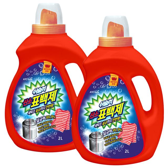 아토세이프 쉬슬러 산소 표백제 액체타입 2l 2개