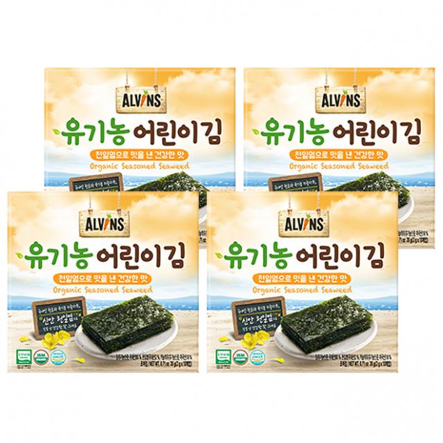 엘빈즈 유기농 어린이김 10개입 건강한 맛 4개