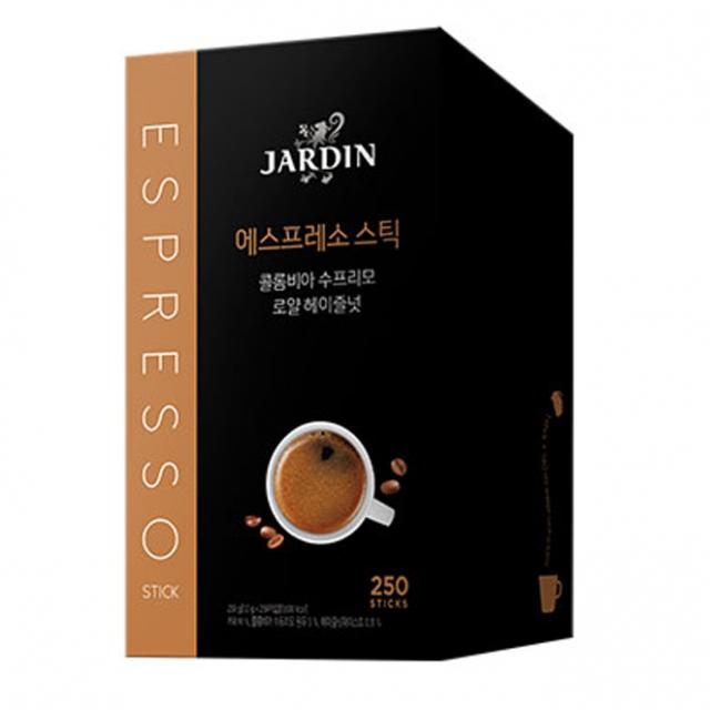 쟈뎅 에스프레소 스틱 콜롬비아 수프리모 로얄 헤이즐넛 원두커피믹스 250p 250g 1개