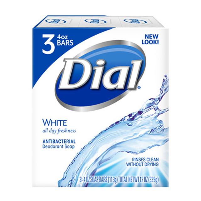다이알 화이트 항균 화장비누 3개입, 339g, 1개