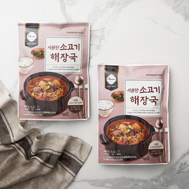 올반 키친 시원한 소고기해장국 480g 2개