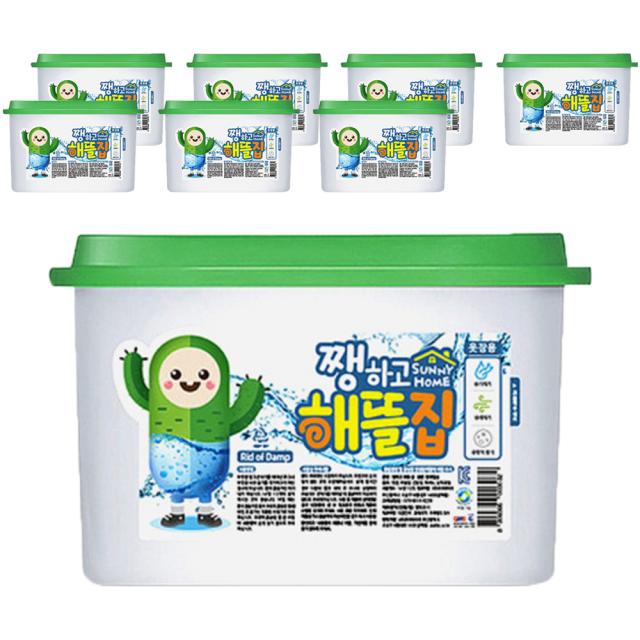 쨍하고 해뜰집 옷장용 제습제 볼타입, 525ml, 8개입