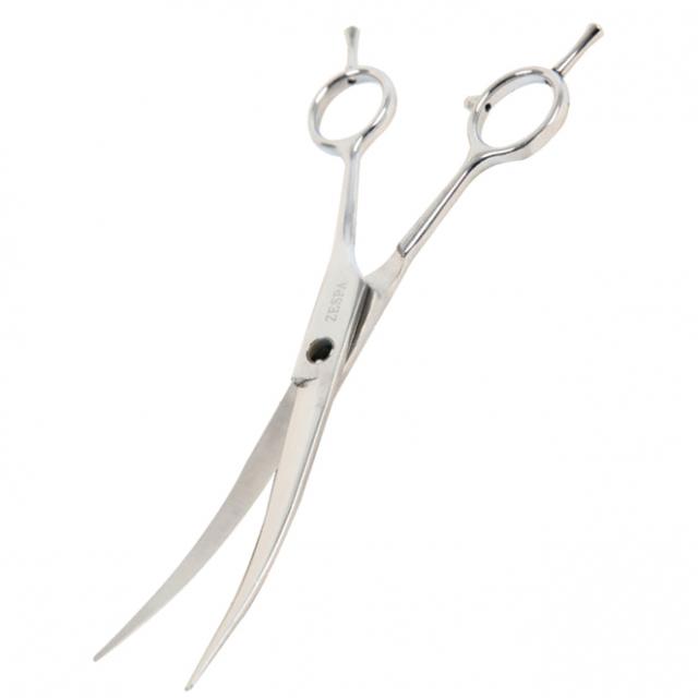 제스파 퍼피스 반려동물 커브가위 블랙볼트 6.75 ZPC70BK2S 17cm, 1개