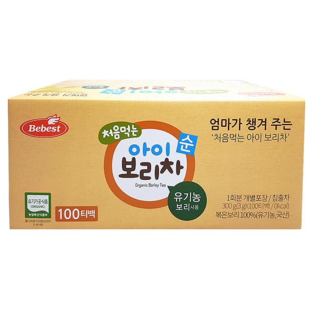 베베스트 처음먹는 아이 보리차, 보리, 100개입