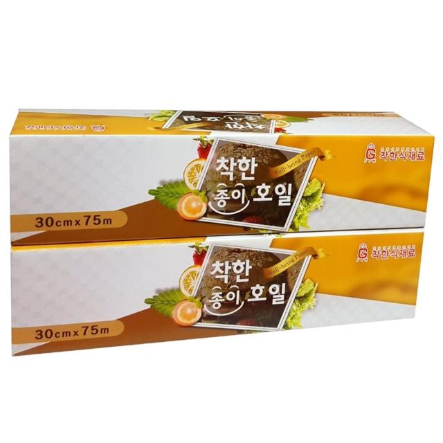 착한식재료 에이제이 착한 종이호일 30cm X 75m 2개