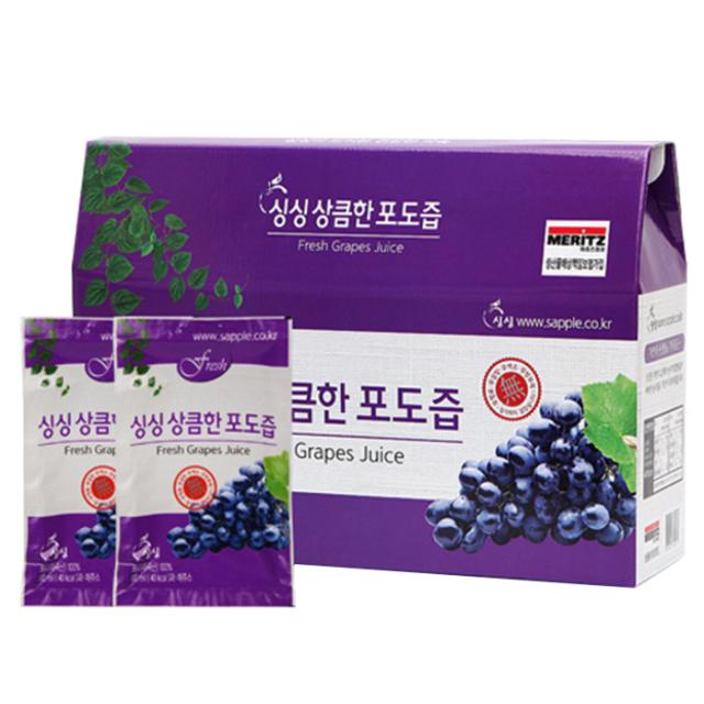 싱싱 상큼한 포도즙 100ml 30포