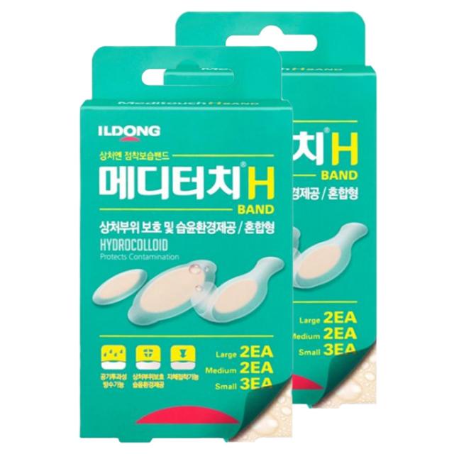 일동제약 메디터치 H 접착보습밴드 7p, 2개