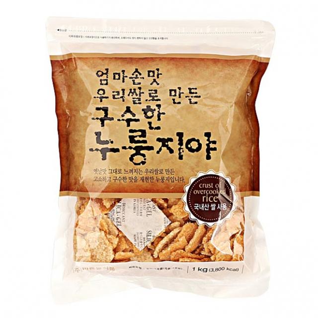 바른들식품 엄마손맛 우리쌀로 만든 구수한 누룽지야, 1kg, 1개