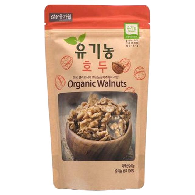 [유가원] 유기농 호두 봉지, 200g, 1개
