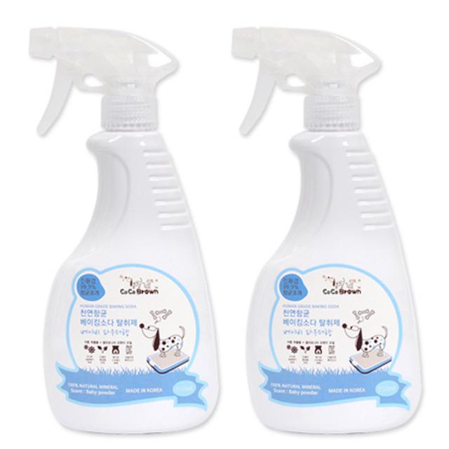 코코브라운 애완용 베이킹소다 탈취제 베이비파우더향 550ml 2개입
