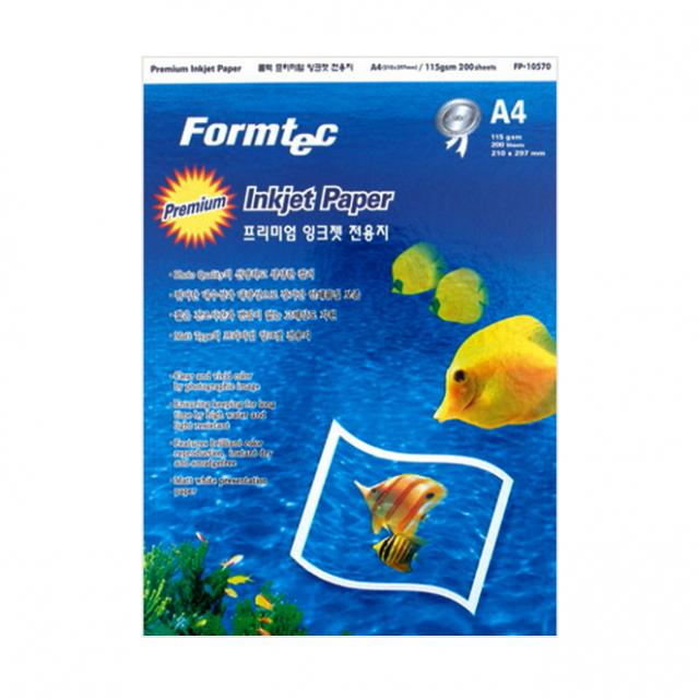 폼텍 프리미엄 잉크젯 전용 복사용지 115g A4 200매