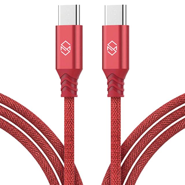 신지모루 더치패브릭 Usb C타입 고속충전 케이블 2m Red 2개입
