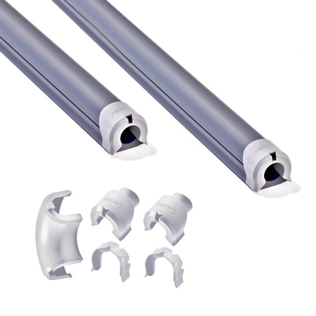 Declu 케이블데코 플러스 디자인 전선몰딩 풀패키지 세트 라지사이즈 진회색 연회색캡