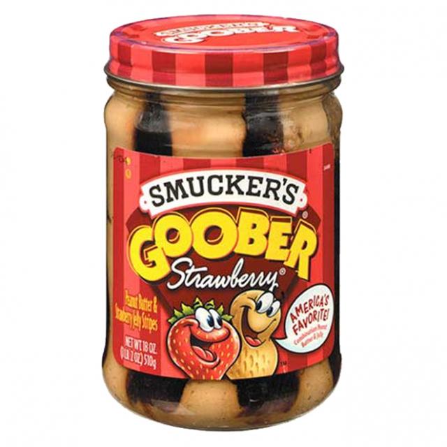 스머커즈 구버 딸기 땅콩 버터잼, 510g, 1개