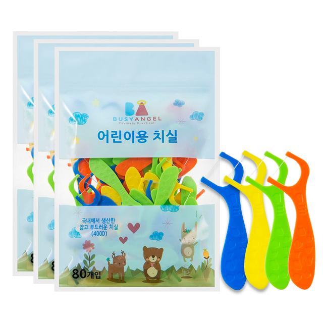 비지엔젤 어린이 치실 80개입 3개