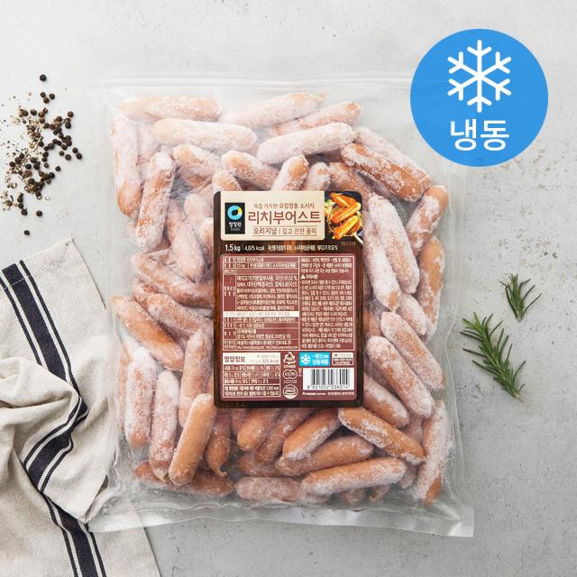 청정원 리치부어스트 소시지 오리지널 (냉동), 1.5kg, 1개
