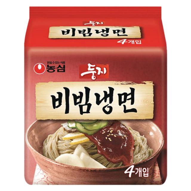 농심 둥지 비빔냉면 162g 4개