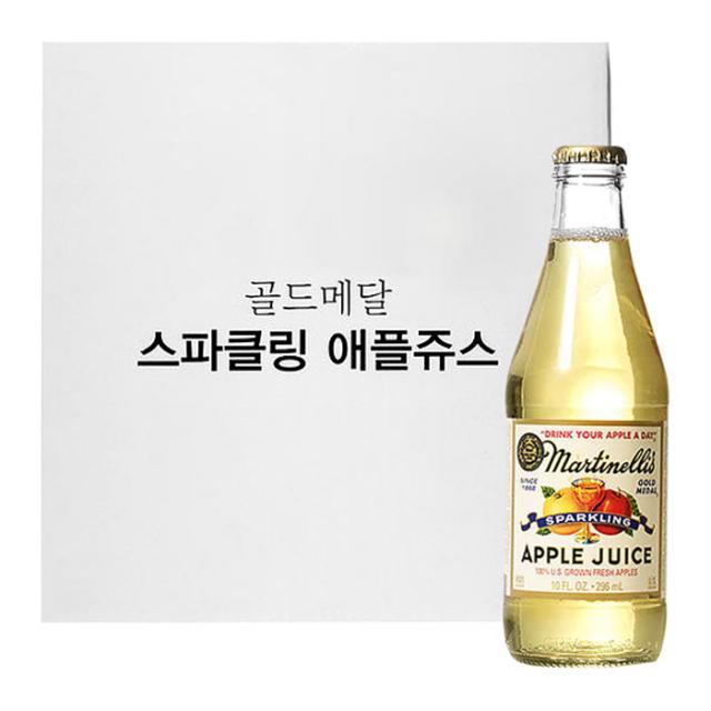 마르티넬리 골드메달 스파클링 애플주스, 296ml, 6개