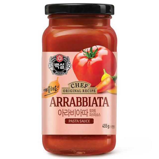 백설 아라비아따 토마토 파스타 소스, 455g, 1개
