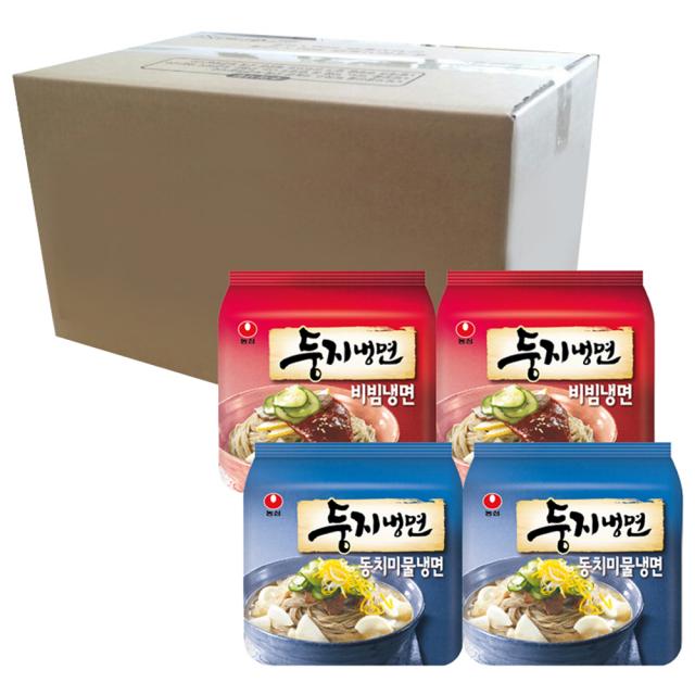 농심 둥지냉면 동치미물냉면 161g X 8p + 비빔냉면 162g X 8p 1세트