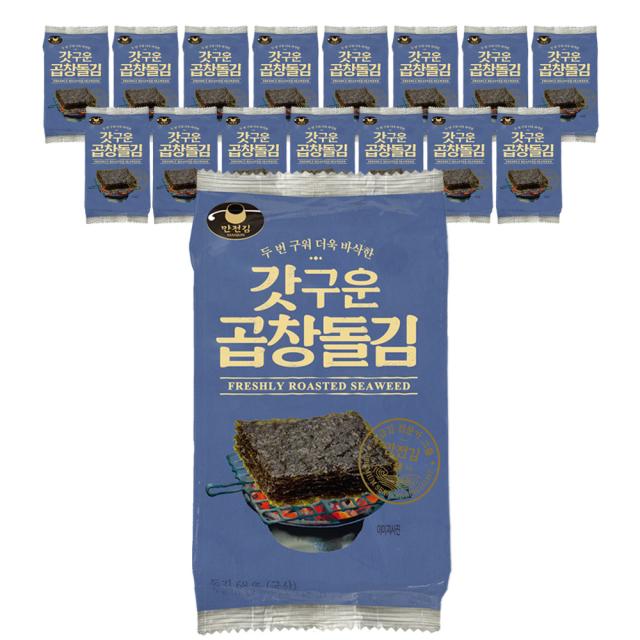 만전김 갓구운 곱창돌김 5g 16개입