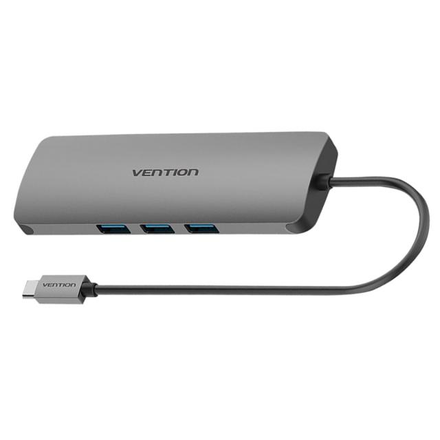 벤션 9in1 C타입 올인원 컨버터 도킹 스테이션 Usb 허브 Cgnha Space Grey