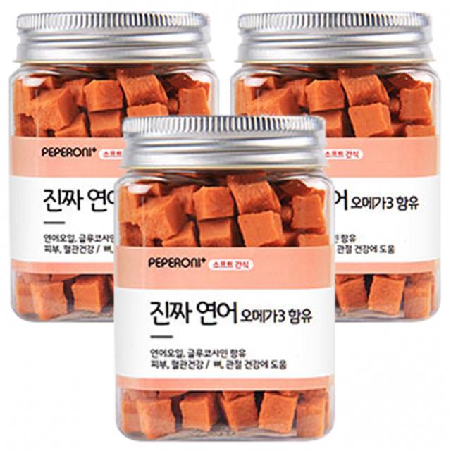 페페로니 오메가3 애견용 져키 180g 연어 3개