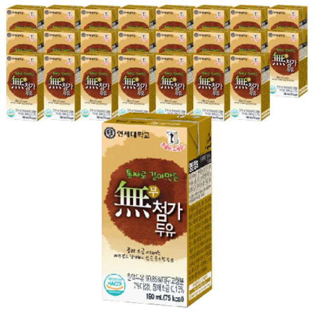 연세두유 통째로 갈아만든 무첨가 두유 190ml 24개