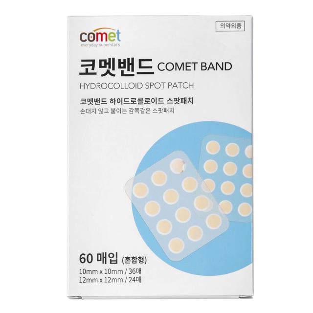 코멧 하이드로콜로이드 스팟패치 혼합형, 60매입, 1개