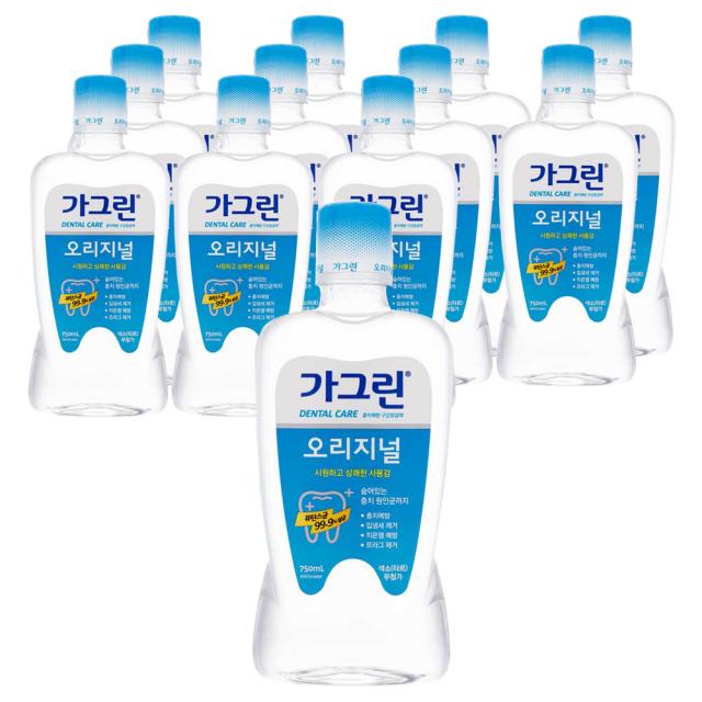 가그린 구강청결제 오리지널 750ml 12개