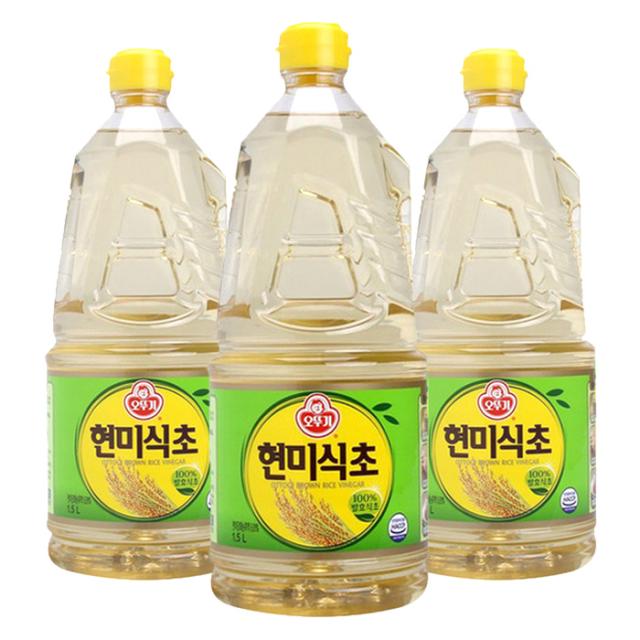 오뚜기 현미식초, 1.5L, 3개