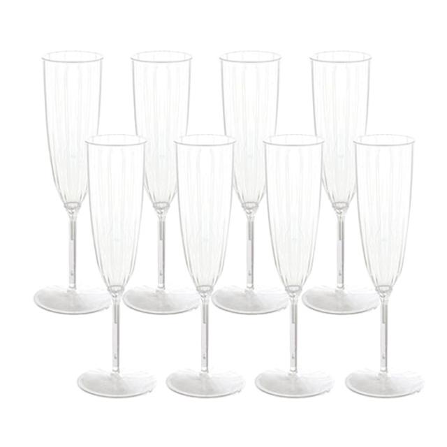 쓱싹 미뇽 플라스틱 다회용 샴페인잔 6oz, 1개입, 8개