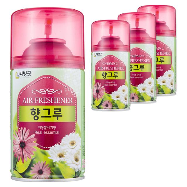 리빙굿 향그루 아카시아향 방향제 280ml 4개입