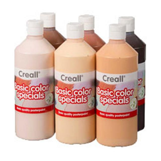 베이직컬러 스페셜 피부색 물감 500ml 6색